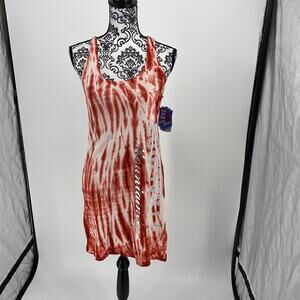 E5 NCAA Women s Tie Dye Racerback Tank Dress Louisville Mountaineers Sz Medium